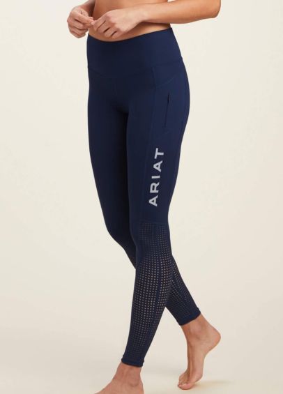 Ariat Womens EOS Full Seat Tights New Grip - Navy