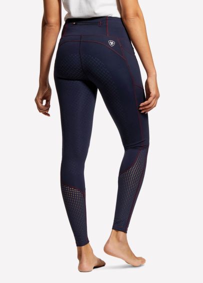 Ariat Ladies EOS Knee Patch Tight (Navy) Ladies Tights at Chagrin Saddlery  Main