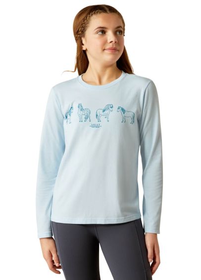 Ariat Youth Pony Squad T-Shirt - Cerulean Heather