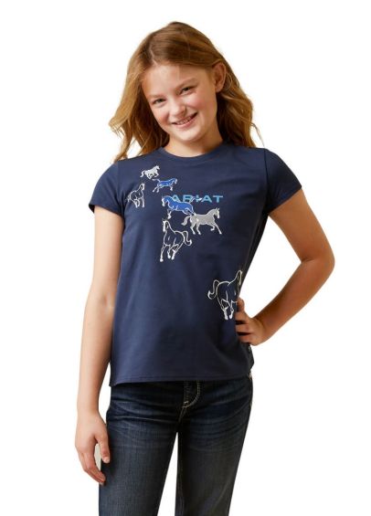 Ariat Youth Frolic T-Shirt - Navy Eclipse