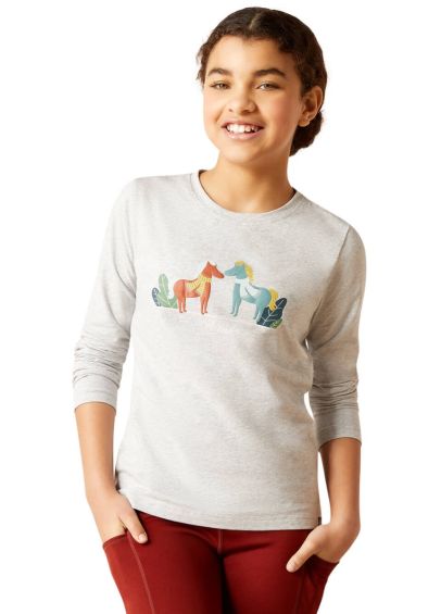 Ariat Youth Winter Fashions T-Shirt - Heather Grey