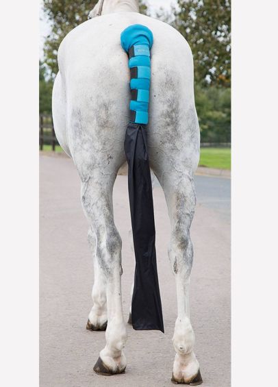 Shires Arma Padded Tail Guard With Bag - Bright Blue 