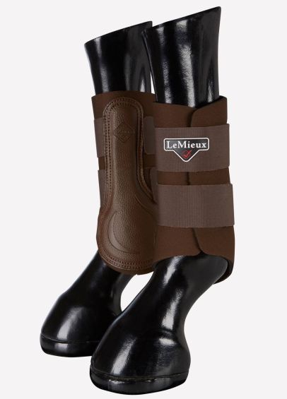 LeMieux Grafter Brushing Boots - Brown