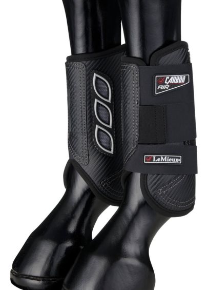 LeMieux Carbon Air XC Boots Front - Black