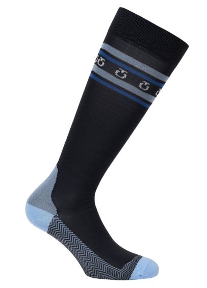 Cavalleria Toscana Stripe Socks - Blue