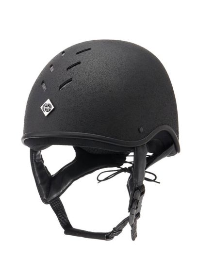 Charles Owen JS1 Pro Riding Helmet w/Badge - Black