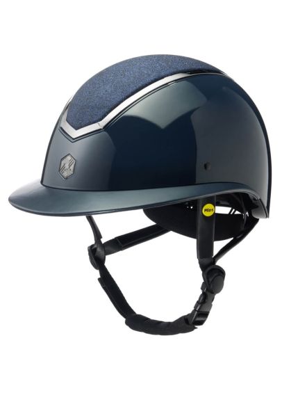 Charles Owen EQx Kylo MIPS Wide Peak Gloss & Sparkly Hat - Navy