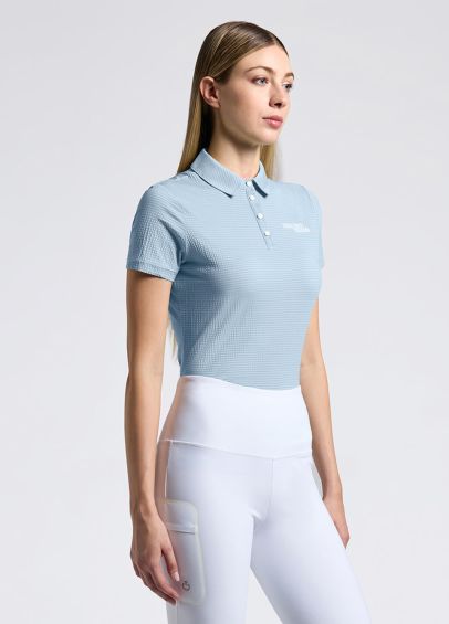Cavalleria Toscana S/S Training Polo - Blue Fog