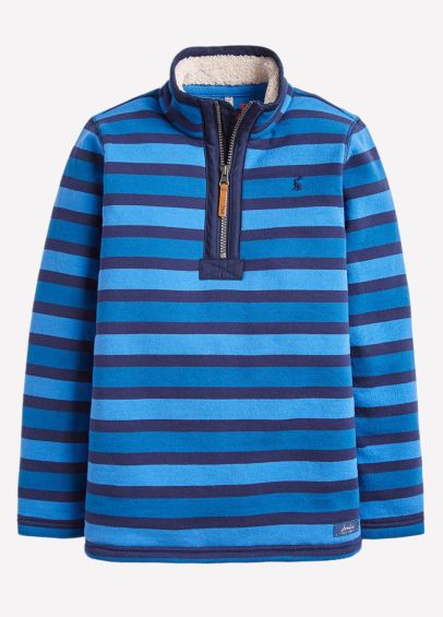 Joules Junior Winter Dale Sweatshirt - Blue Stripe