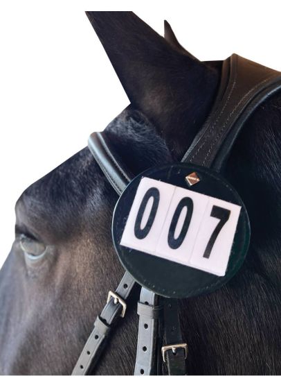 Equetech Luxe Bridle Number Holders - Black