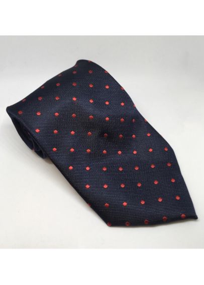 Equetech Junior Polka Dot Show Tie - Navy/Red