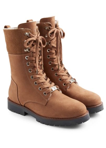 Fairfax & Favor Shearling Lined Anglesey Boot - Cognac