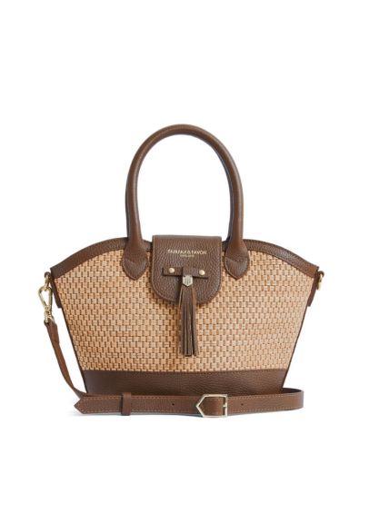 Fairfax & Favor Mini Windsor Basket Bag - Tan Leather