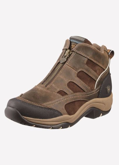 Ariat Womens Terrain H20 Zip Boots - Distressed Brown