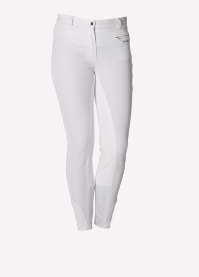 Just Togs Womens Solana Full Seat Breeches - White