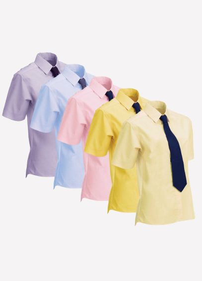 Equetech Junior Short Sleeved Show Shirt NJS - Soft Yellow