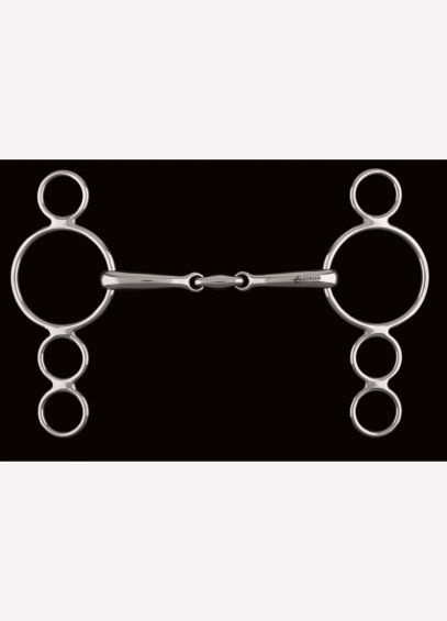 Lozenge Link Dutch Gag 4 Ring Bit BI641