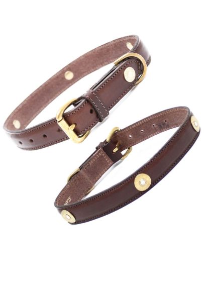 Hicks & Hides Laverton Multi Field Dog Collar - Brown