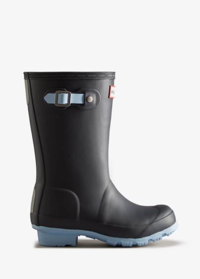 Hunter Childs Insulated Wellingtons - Navy/Blue Frost