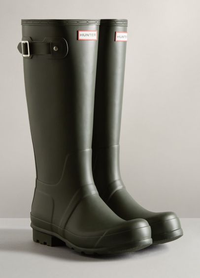Hunter Mens Original Tall Wellington Boots - Dark Olive
