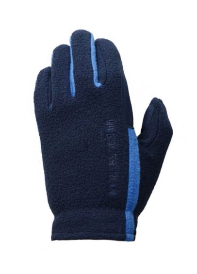 Hy Childs Fleece Riding Glove - Navy/Brilliant Blue