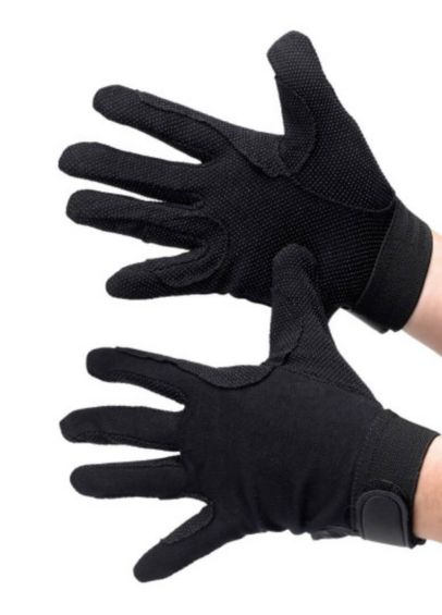 Hy5 Cotton Pimple Glove - Black