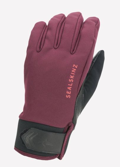 Sealskinz Women's Waterproof All Weather Insulated Gloves - Red/Black