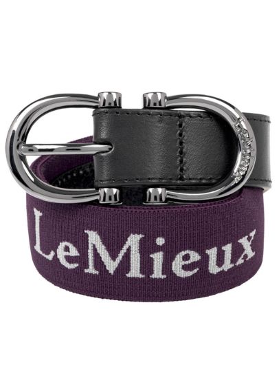 LeMieux Elasticated Belt - Aubergine