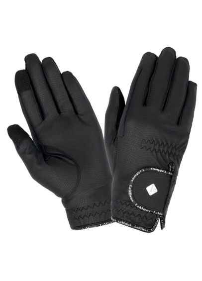 LeMieux Pro Touch JUNIOR Classic Riding Gloves - Black