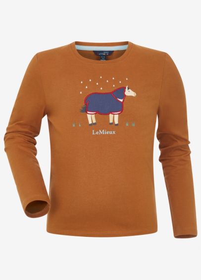 LeMieux Mini Jessie Long Sleeve Top - Ginger