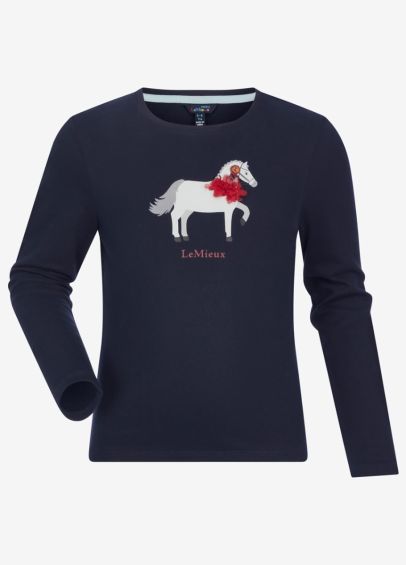 LeMieux Mini Jessie Long Sleeve Top - Navy