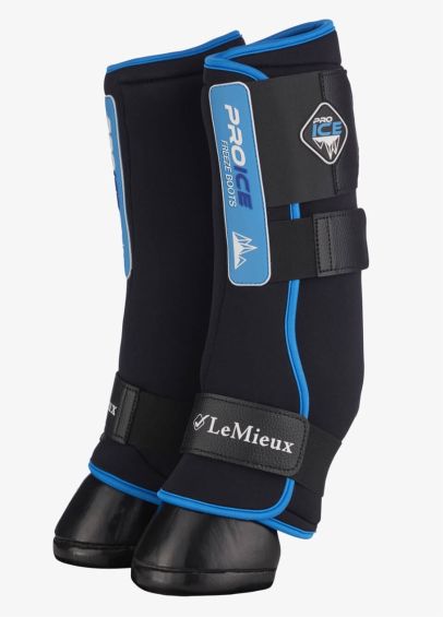 LeMieux Pro Ice Freeze Therapy Boots - Black/Blue