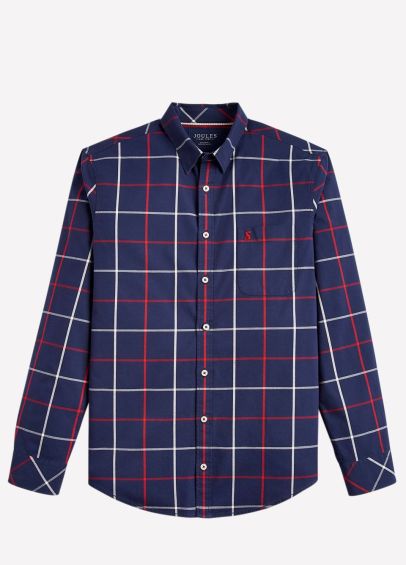 Joules Mens Welford Classic Fit Shirt - Navy Multi Check