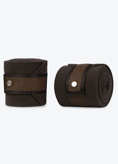 PS of Sweden Suede Polo Bandages - Coffee