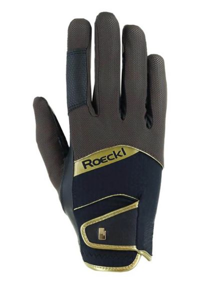Roeckl Millero Gloves - Dark Mocha/Black
