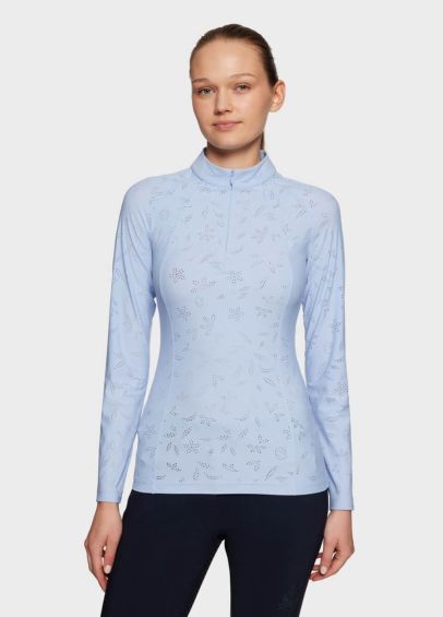 Samshield Sun Long Sleeve Training Polo - Cashmere Blue