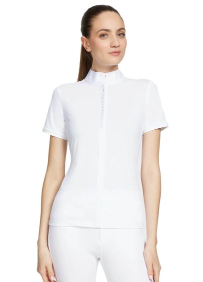 Samshield Julia Intarsia Short Sleeve Competition Shirt - White