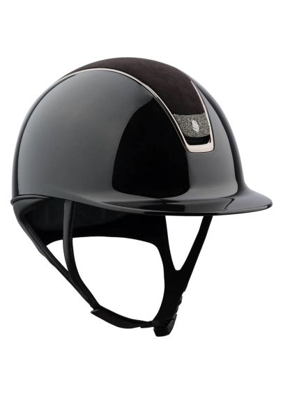 Samshield V2.0 Shadowglossy Alcantara Top Metal Eclipse Crystal Blazon Hat - Black