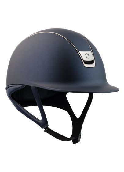 Samshield V2.0 Shadowmatt Hat - Blue/Black Chrome