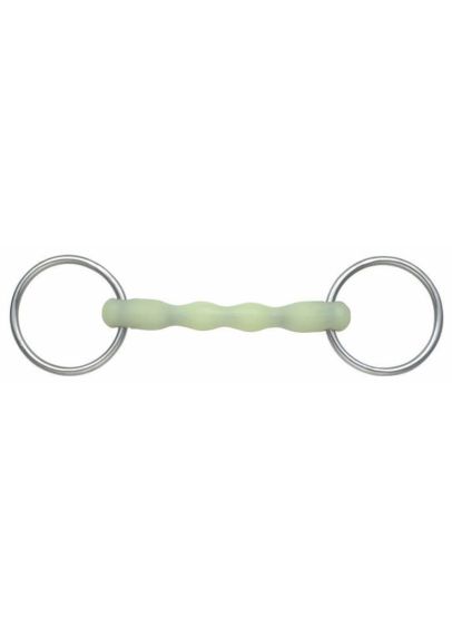 Shires Equikind Ripple Loose Ring Bit - Pale Green