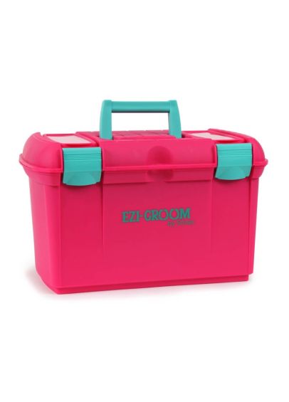 Shires Two-Tone Tack Box - Pink/Green