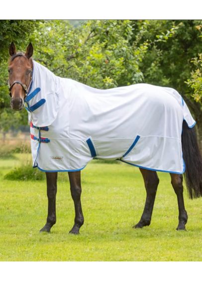 Shires Tempest Original Fly Combo Rug - White/Red/Blue