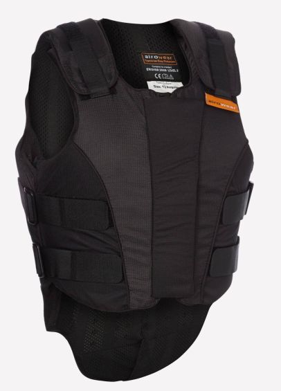 Airowear Teen Outlyne Body Protector - BETA 2018 Level 3 Labelled - Black/Graphite