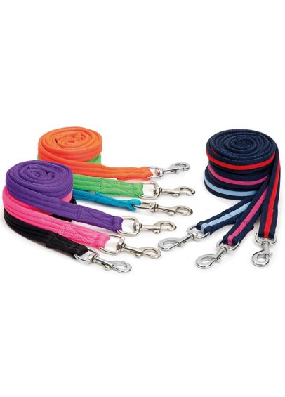 Shires Wessex Cushion Web Lead Rein - Navy/Pink