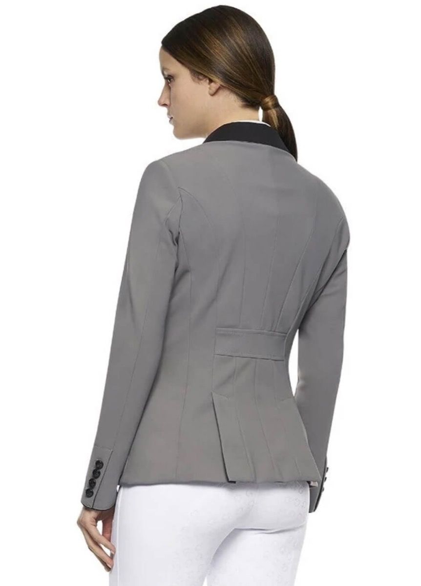 Mango - Veste zippée en laine - Gris foncé