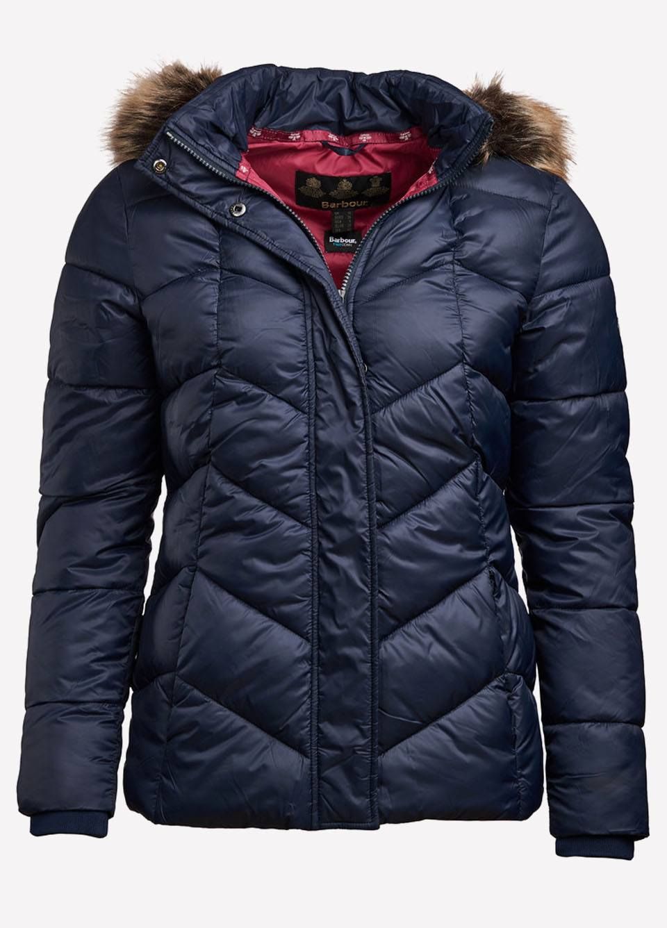 barbour down hall quilted jacket