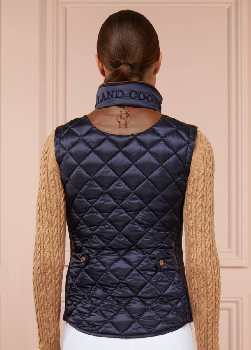 Holland Cooper Diamond Quilt Classic Gilet - Ink Navy
