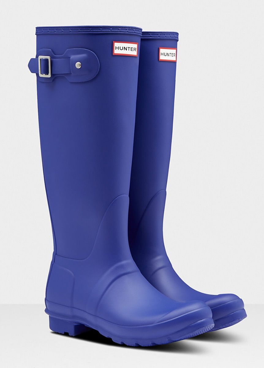 Blue hunter on sale wellies