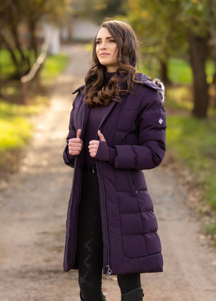 lemieux loire three quarter winter riding coat