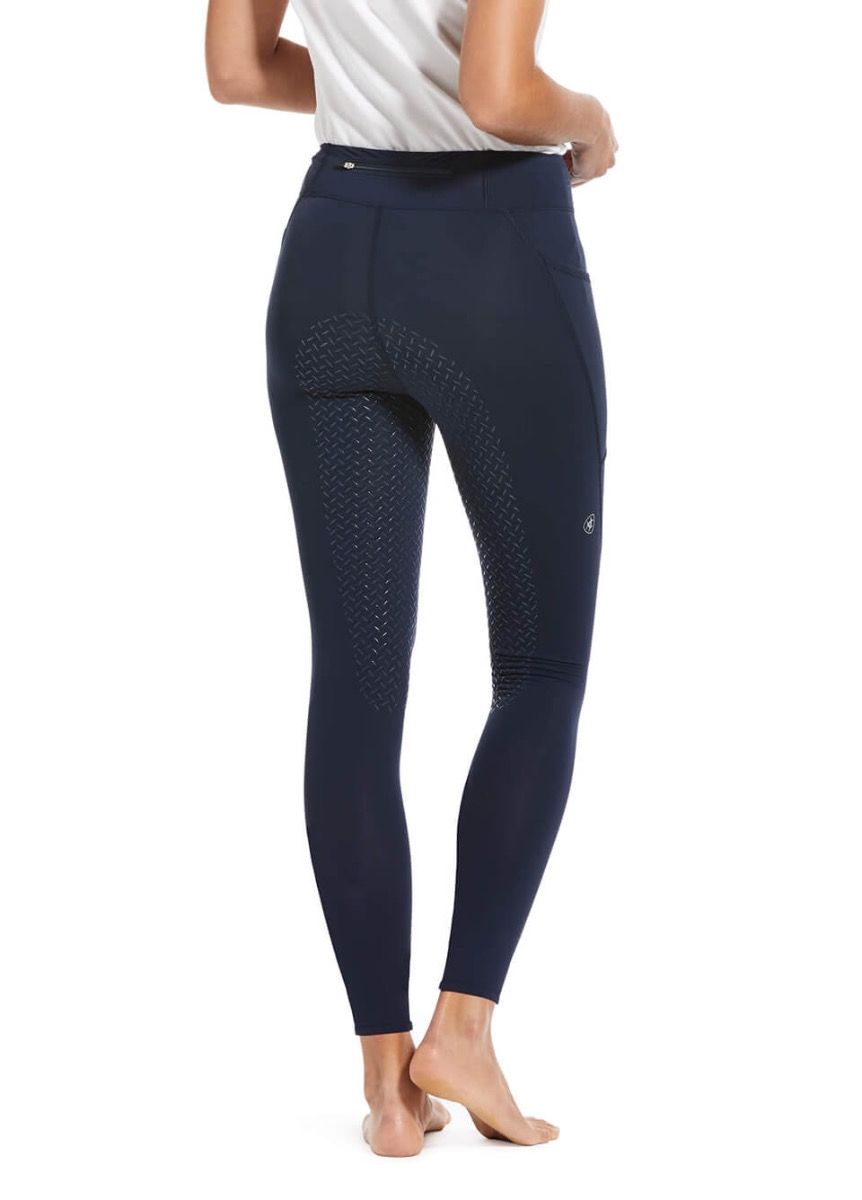 Ariat Womens Prevail Insulated Full Seat Tights - Navy Reflective
